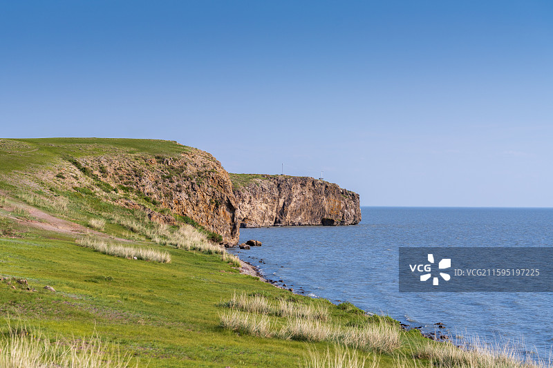 呼伦贝尔成吉思汗拴马桩图片素材