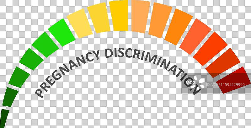 孕期歧视的米尺刻度与箭头图片素材