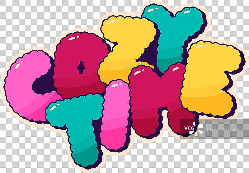 漫画卡通标签图片素材