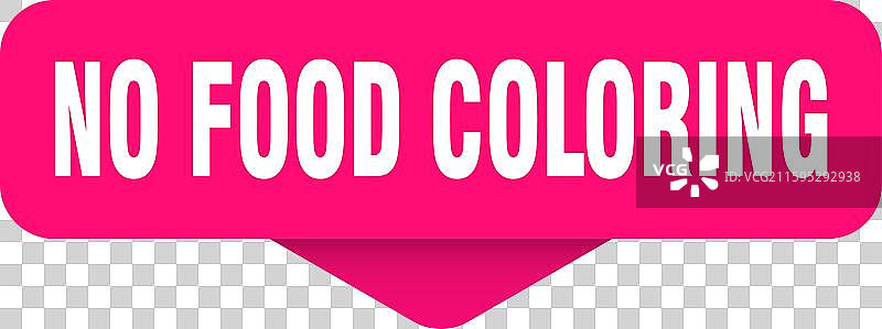 无食物色素贴纸，无食物色素标志图片素材