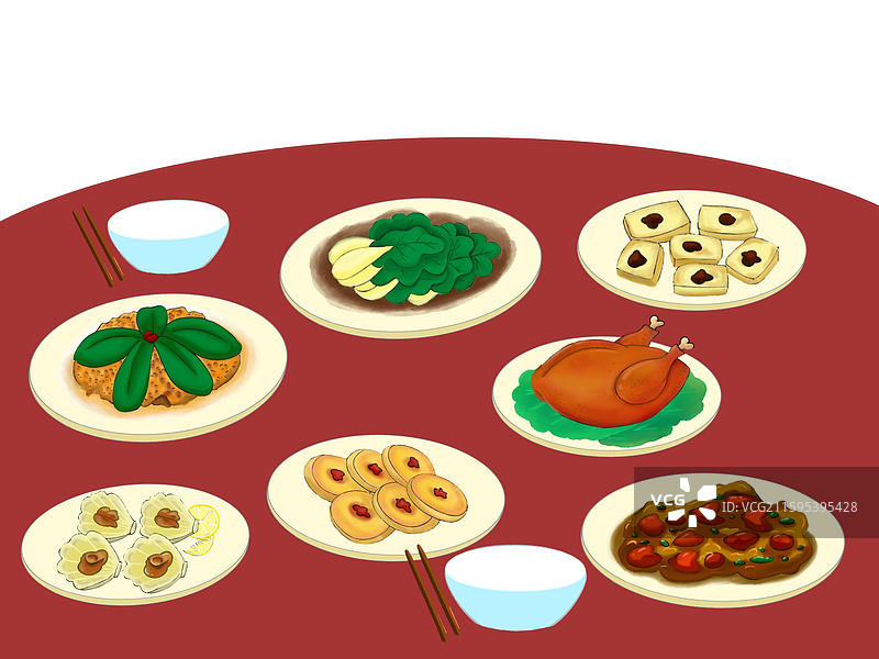 美味的传统中式美食图片素材