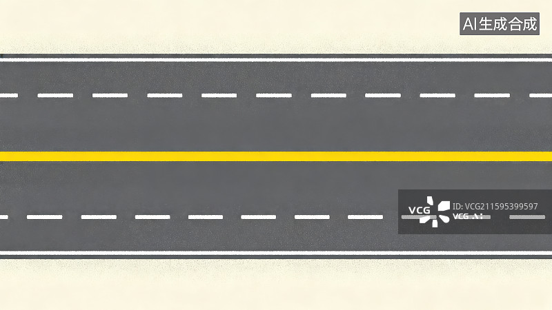 【AI数字艺术】笔直的公路背景图片素材