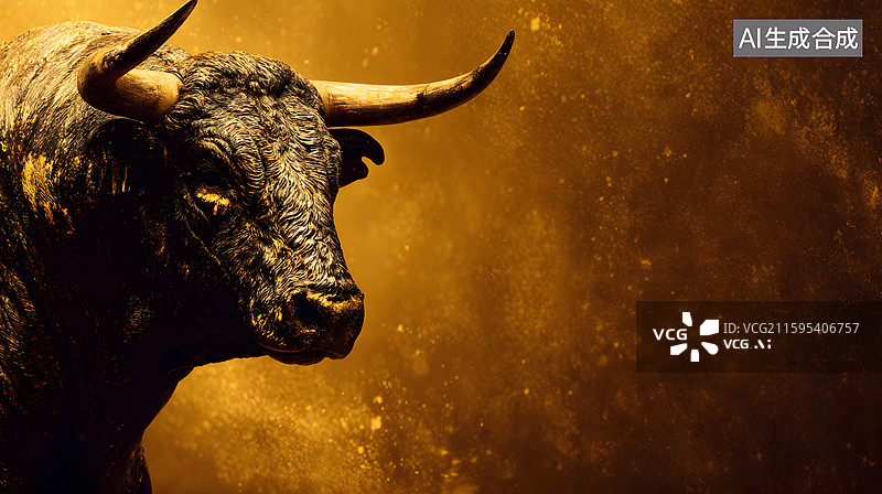 【AI数字艺术】公牛形象展示图片素材