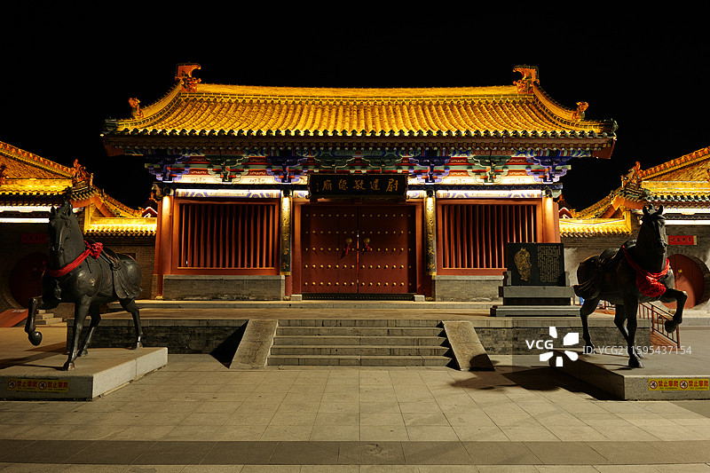 山西朔州古城尉迟敬德庙图片素材