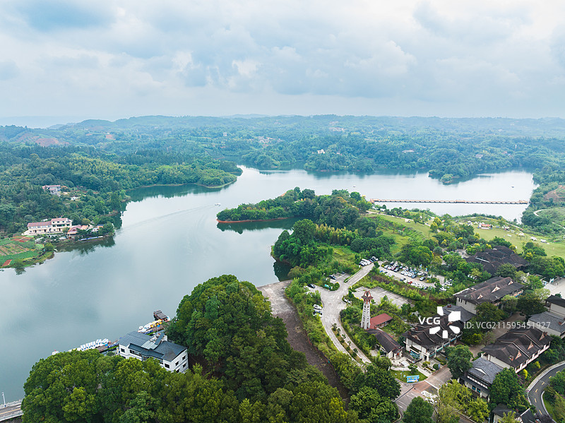 四川泸州凤凰湖旅游景区，纳溪凤凰湖国家湿地公园图片素材