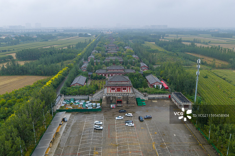 航拍滨州孙子兵法城图片素材