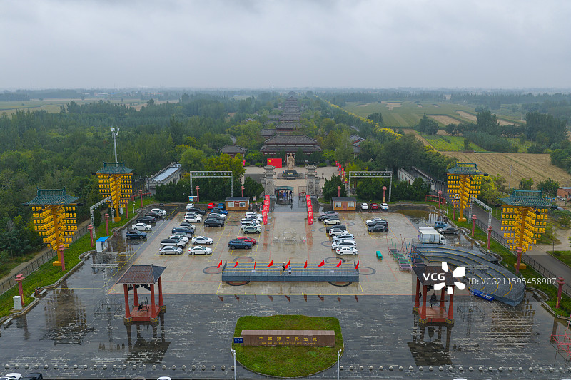 航拍滨州孙子兵法城图片素材