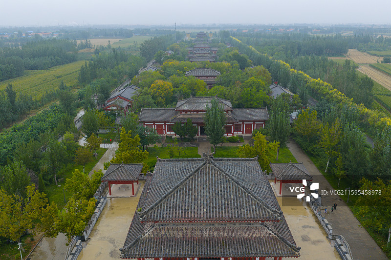 航拍滨州孙子兵法城图片素材