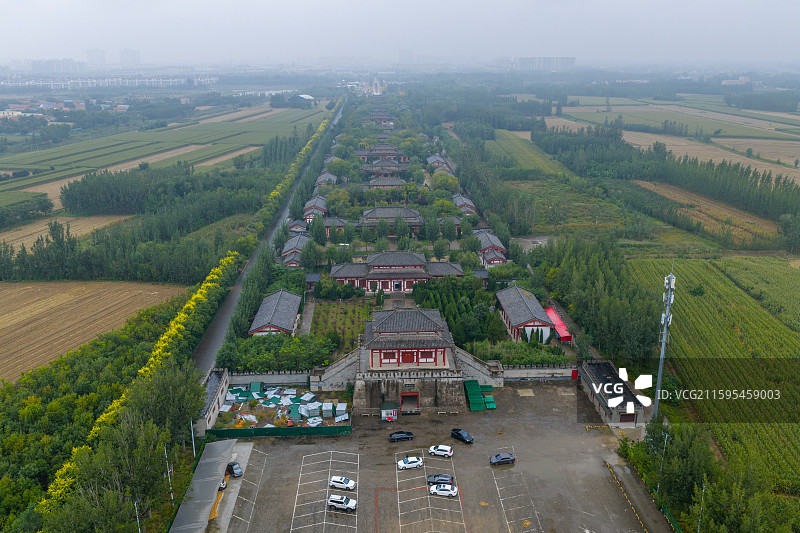 航拍滨州孙子兵法城图片素材