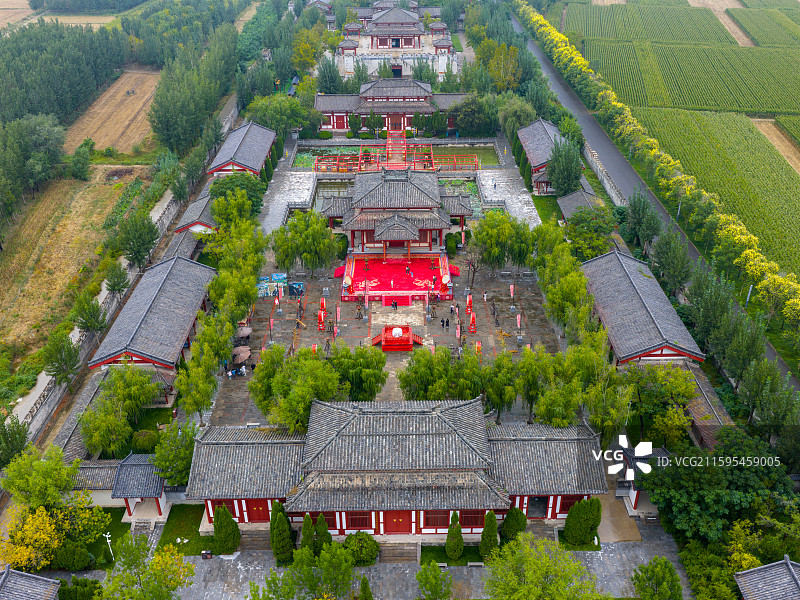 航拍滨州孙子兵法城图片素材