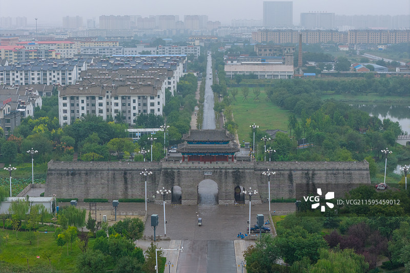 航拍滨州孙子兵法城图片素材