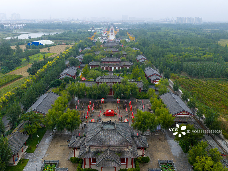 航拍滨州孙子兵法城图片素材