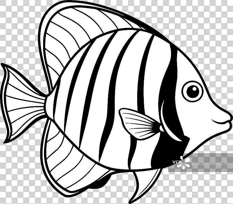 皇帝神仙鱼飞翔图标图片素材