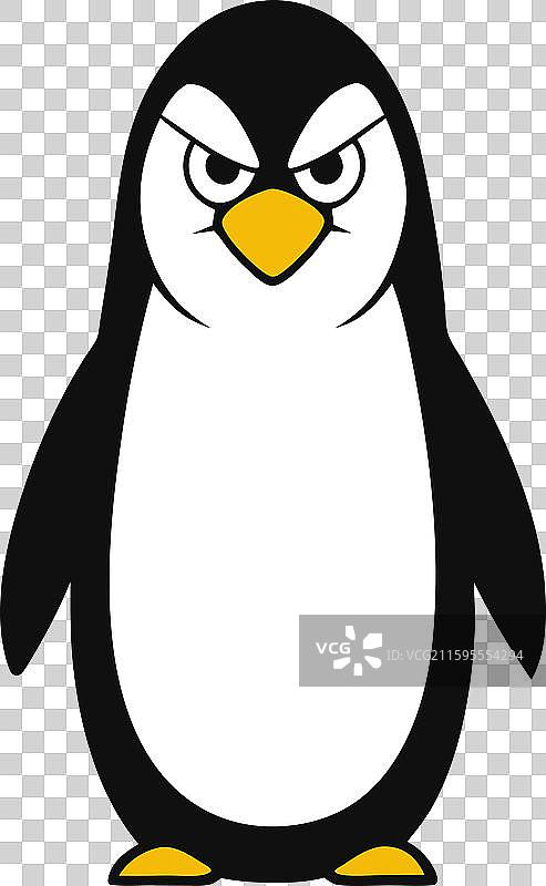 帝企鹅愤怒图标图片素材