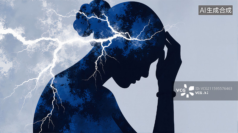 【AI数字艺术】思维风暴图片素材