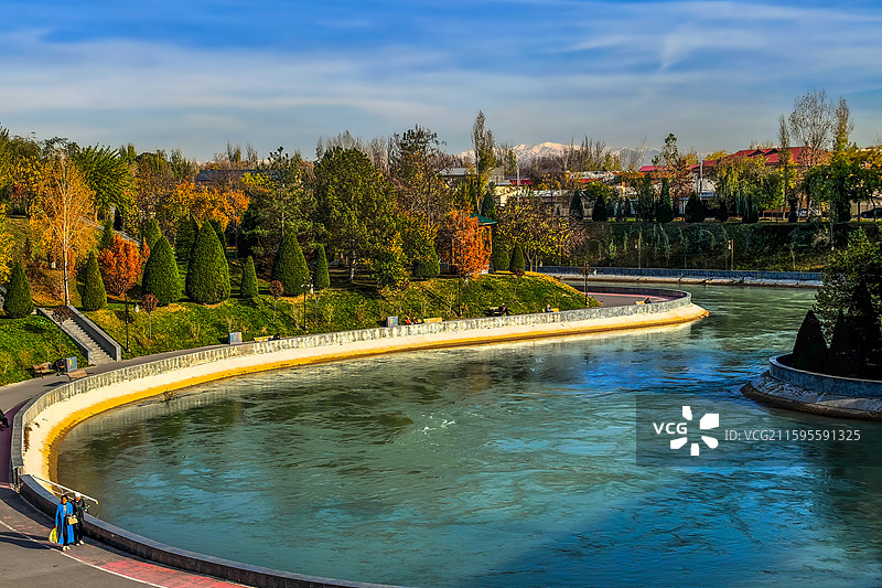 塔什干电视塔公园（乌兹别克斯坦）图片素材