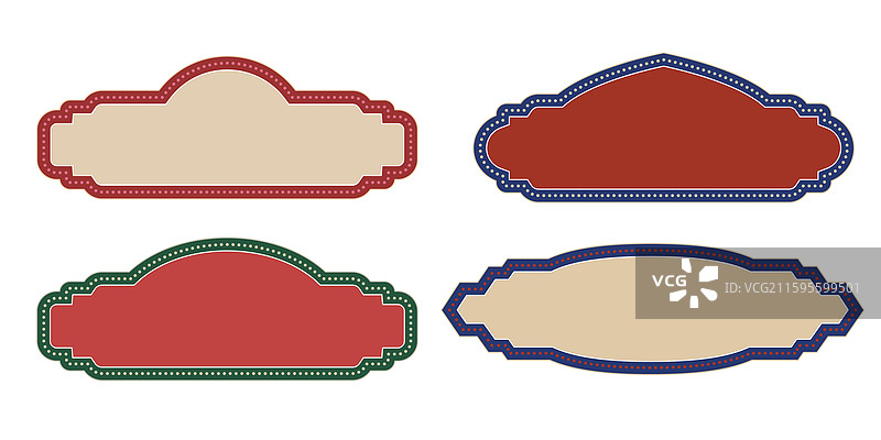 复古风标题框图片素材
