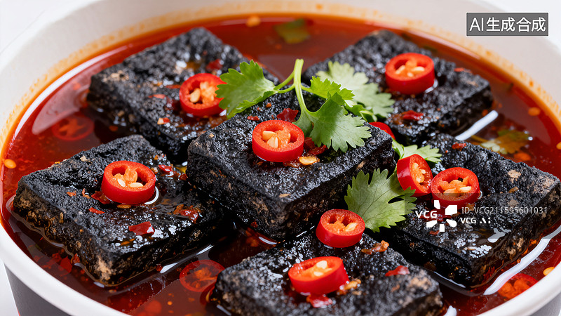 【AI数字艺术】长沙臭豆腐经典小吃图片素材