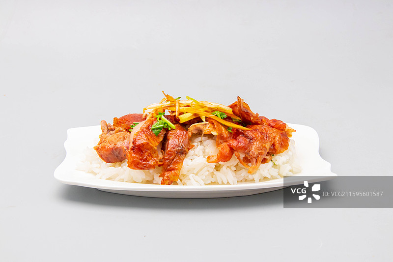 烤鸭饭图片素材