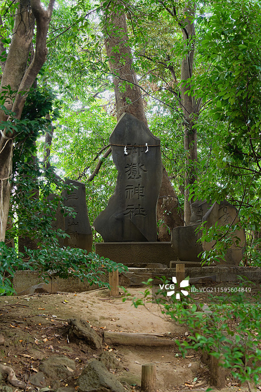 日本埼玉县川越市冰川神社-爱情神社图片素材