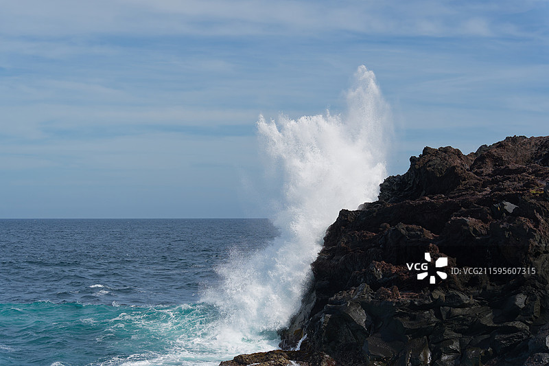 城崎海岸-崎嶇的岩石海岸線图片素材