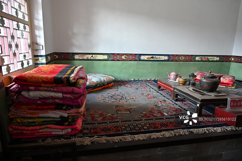 伊金霍洛旗郡王府内蒙古蒙古族王爷的府邸图片素材