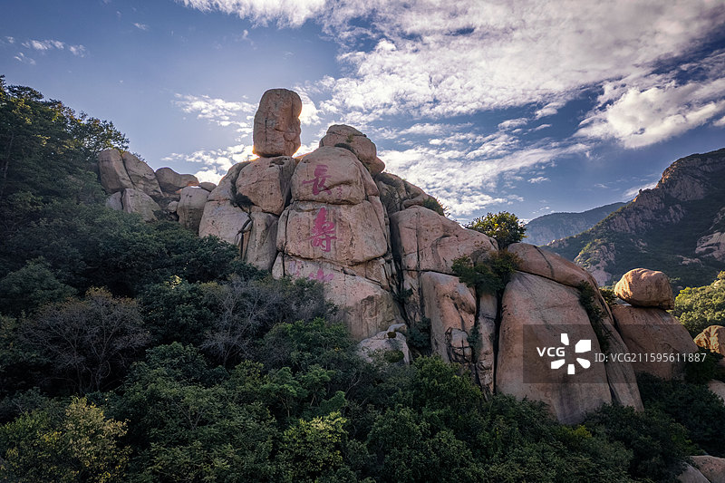 长寿山图片素材