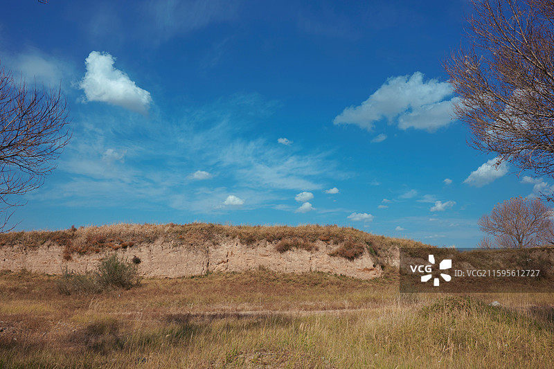 山西大同阳高县长城一号公路明代长城景观图片素材