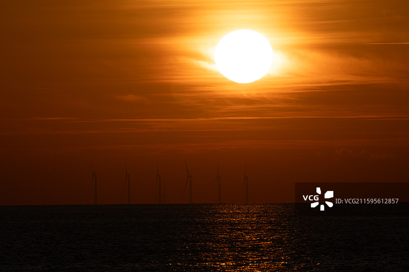 珠海风车欧米茄日出图片素材