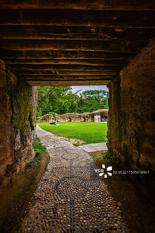焦山古炮台+镇江图片素材