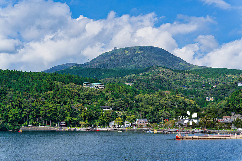 芦之湖周边景色-箱根神社图片素材