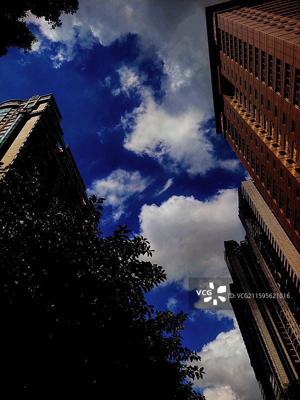 广州、晴转阴天多云、壁纸、广州大道南--建筑物、城市风景风光图片素材