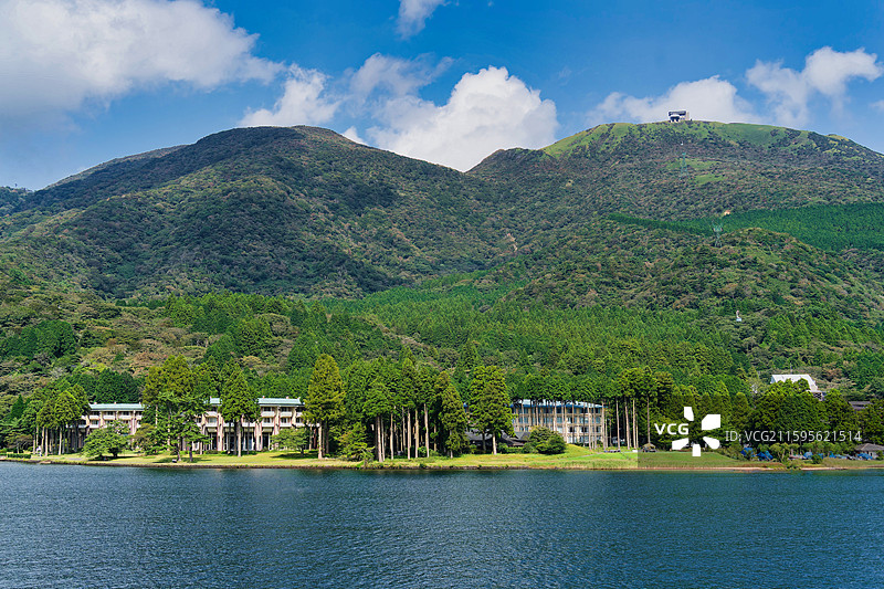 芦之湖周边景色-箱根神社图片素材