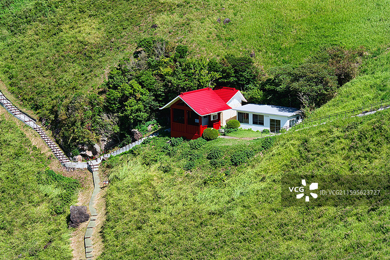 伊豆半岛大室山-在山顶可远眺富士山图片素材
