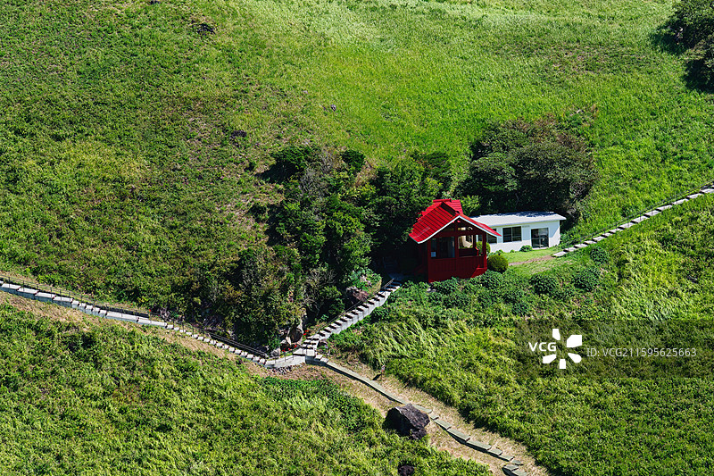 伊豆半岛大室山-在山顶可远眺富士山图片素材