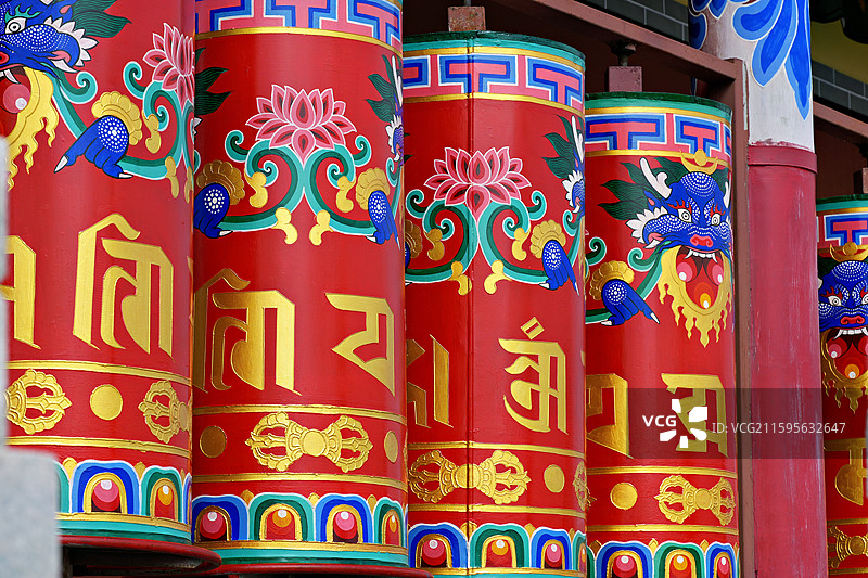 内蒙古自治区呼伦贝尔市鄂温克族自治旗，藏传佛教寺院广慧寺图片素材