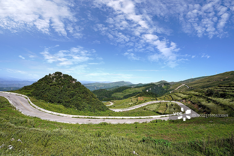 贵州省六盘水市阿西里西韭菜坪景区图片素材