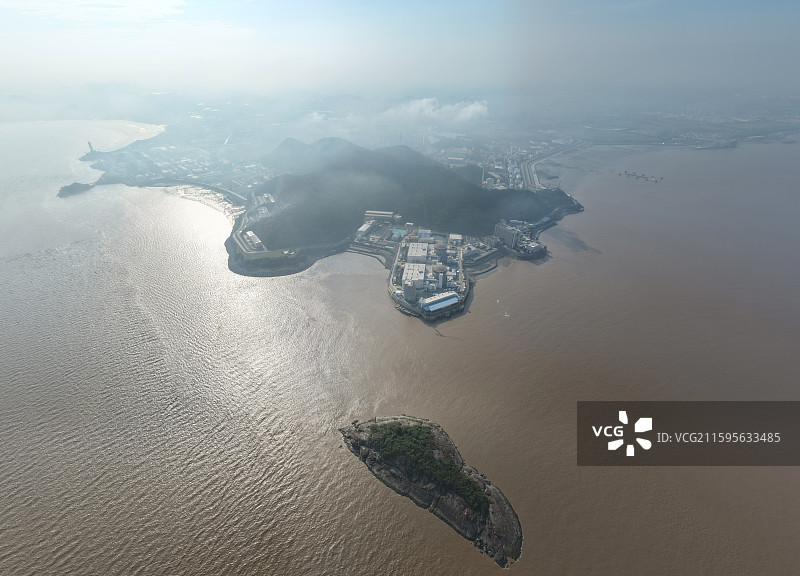 浙江省嘉兴市海盐县秦山核电站核能清洁能源图片素材