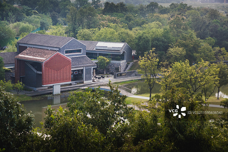 南京汤山矿坑公园图片素材