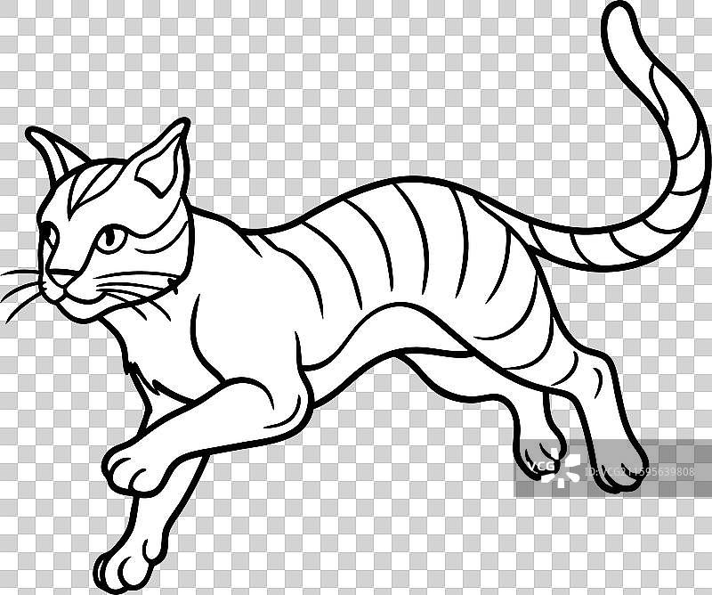 欧洲野猫飞行图标图片素材