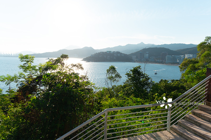 小梅沙栈道风光图片素材