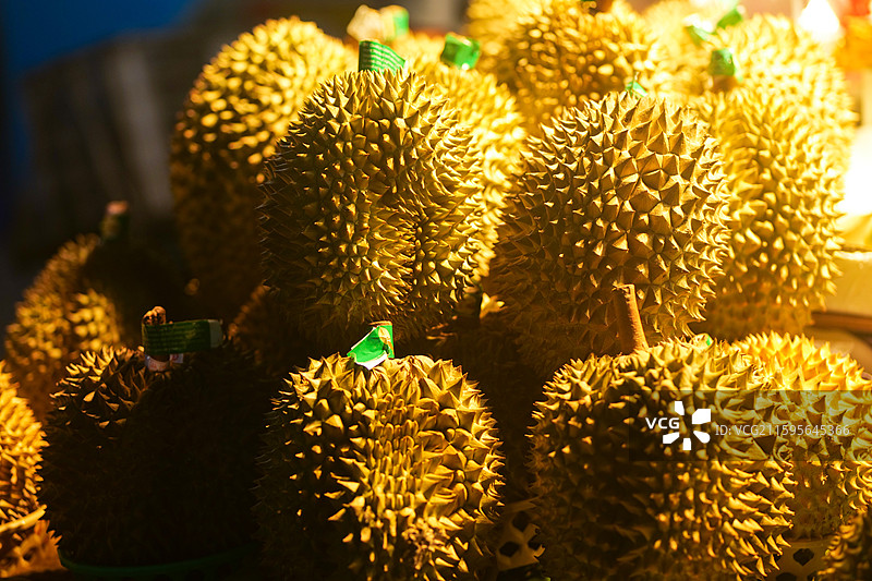 泰国进口水果金枕榴莲超市水果图片素材