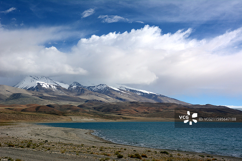 西藏阿里普兰玛旁雍错拉昂错及其周边风景图片素材