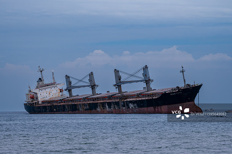 布鲁维斯号沉船图片素材
