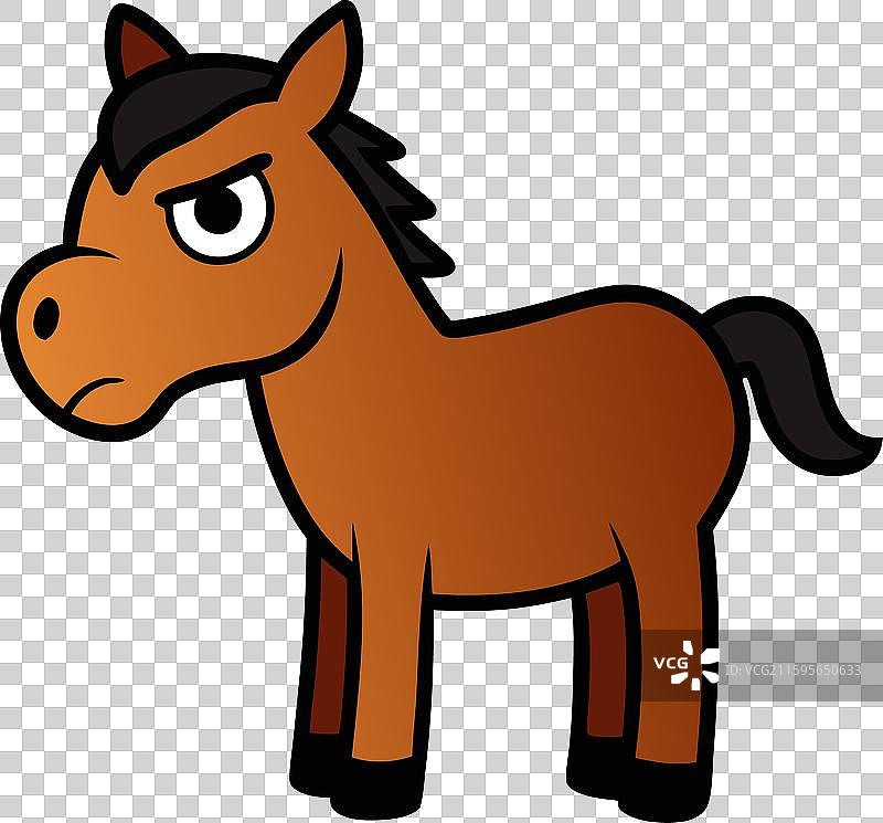 埃克斯穆尔矮马 愤怒 图标图片素材