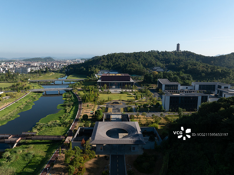 诸暨枫桥经验枫桥学院图片素材