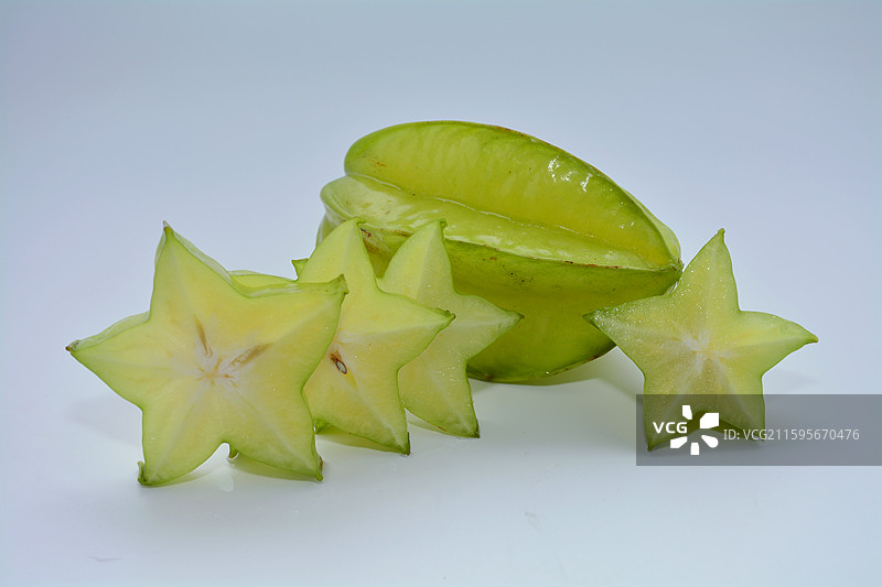 杨桃，中秋节水果，富含维生素C，果汁丰富，酸甜可口图片素材