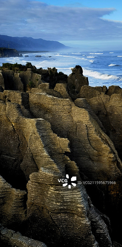 新西兰千层岩图片素材