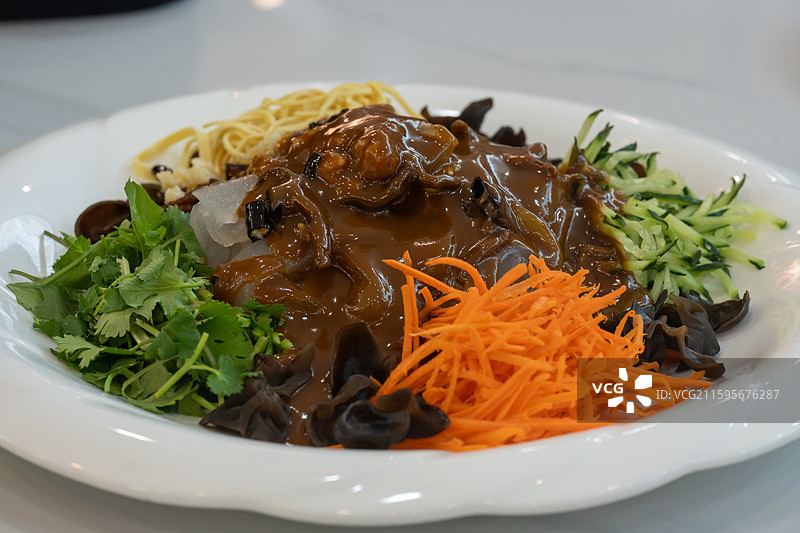 东北菜 东北大拉皮 特写图片素材