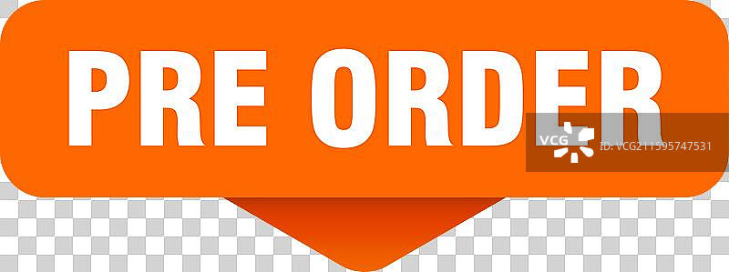 预购贴纸 预购标志 透明图片素材